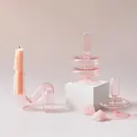 Homeko_Pink_Glass_Taper_Candle_Holder_Vases_-_-4272994 Homeko Pink Glass Taper Candle Holder Vases