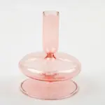 Homeko_Pink_Glass_Taper_Candle_Holder_Vases_-_-4273058 Homeko Pink Glass Taper Candle Holder Vases