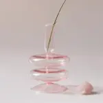 Homeko_Pink_Glass_Taper_Candle_Holder_Vases_-_-4273064 Homeko Pink Glass Taper Candle Holder Vases