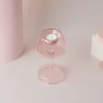 Homeko_Pink_Glass_Taper_Candle_Holder_Vases_-_-4273081 Homeko Pink Glass Taper Candle Holder Vases