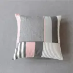 Homeko Pink and Gray Pillow Covers