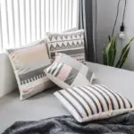 Homeko Pink and Gray Pillow Covers