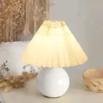 Homeko Pleated Ceramic Table Lamp
