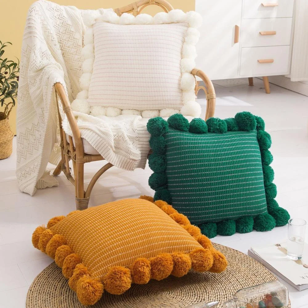 Homeko Pom Pom Pillows -