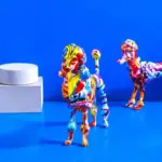 Homeko Poodle Nordic Painted Statue