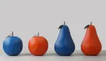 Homeko Pop of Color Fruit Statues