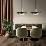 Homeko Postmodern LED Marble Disc Pendant Lights