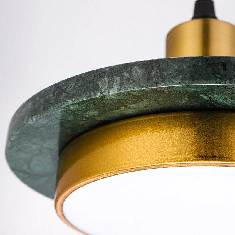 Homeko Postmodern LED Marble Disc Pendant Lights -