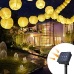 Homeko Powered Outdoor Lantern String Lights