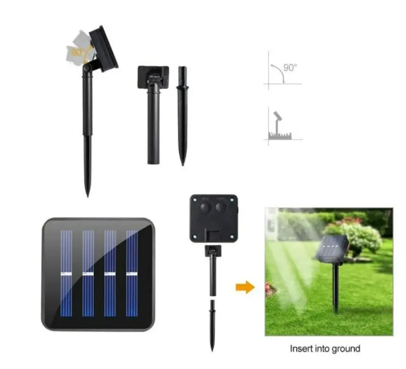 Homeko Powered Outdoor Lantern String Lights