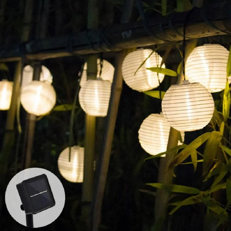 Homeko Powered Outdoor Lantern String Lights -