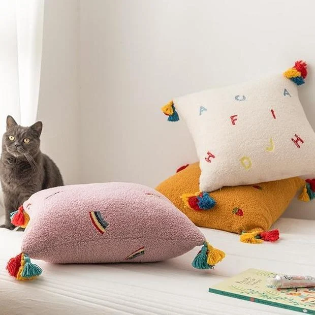 Homeko Prints Sherpa Pillows -