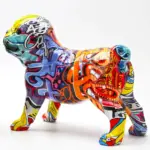 Homeko Pug Nordic Painted Statue