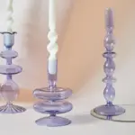 Homeko_Purple_Glass_Taper_Candle_Holder_Vases_-_-4274786 Homeko Purple Glass Taper Candle Holder Vases