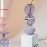 Homeko_Purple_Glass_Taper_Candle_Holder_Vases_-_-4274790 Homeko Purple Glass Taper Candle Holder Vases