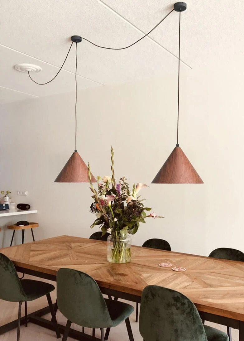 Homeko Pyramid-Shaped Pendant Light -