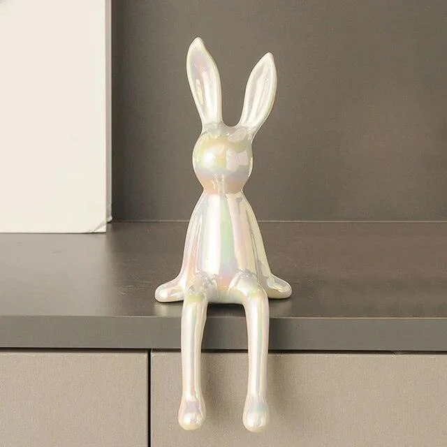 Homeko Rabbit Shelf Decor Statue -