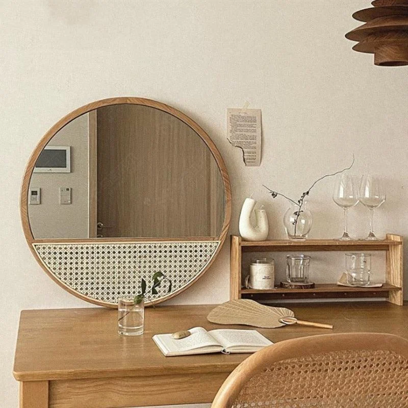Homeko Rattan Decorative Wall Mirror -