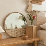 Homeko Rattan Decorative Wall Mirror
