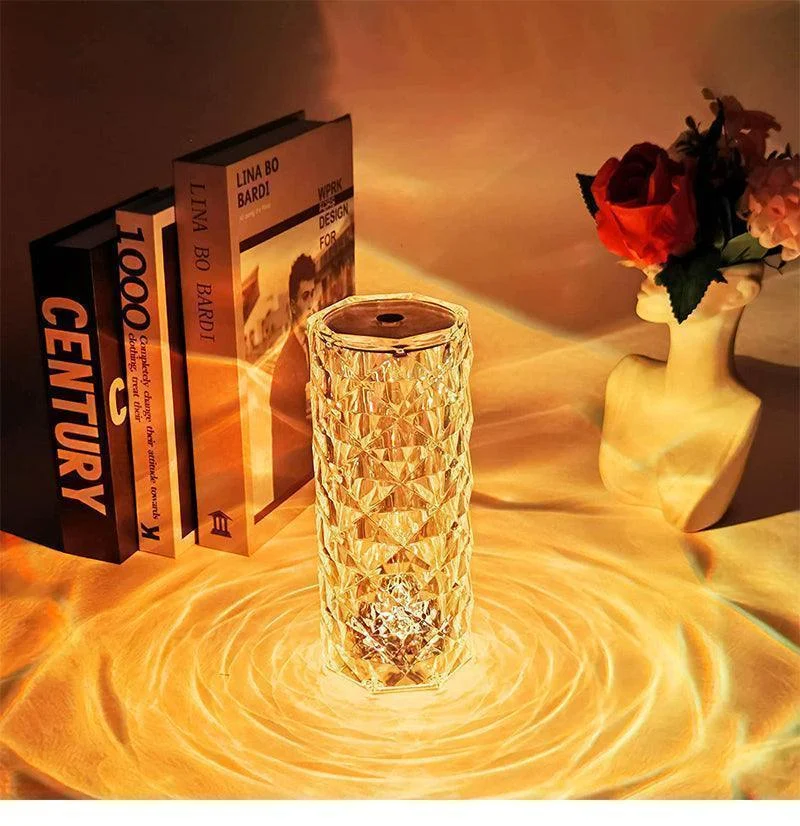 Homeko Rechargeable LED Crystal Table Lamp -