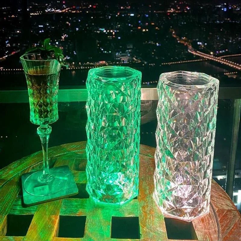 Homeko Rechargeable LED Crystal Table Lamp -