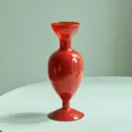 Homeko_Red_Glass_Taper_Candle_Holders_Vases_-_-4275555 Homeko Red Glass Taper Candle Holders Vases
