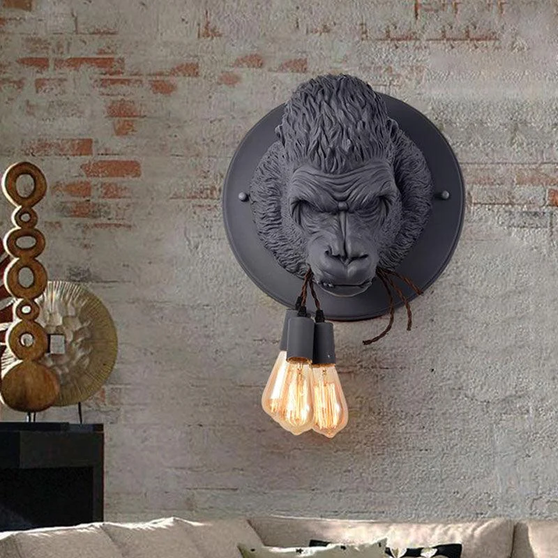 Homeko Resin King Kong Gorilla Wall Lamp -