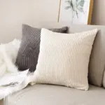 Homeko Ribbed Pillow Cover Set