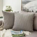 Homeko Ribbed Pillow Cover Set
