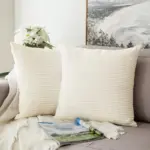 Homeko Ribbed Pillow Cover Set
