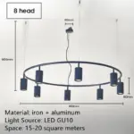 Homeko Ring Chandeliers Spotlights