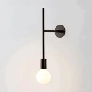 Homeko Rod Glass Bulb Wall Light