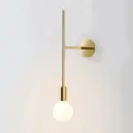 Homeko Rod Glass Bulb Wall Light