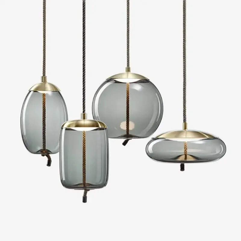 Homeko Rope Glass Pendant Lights