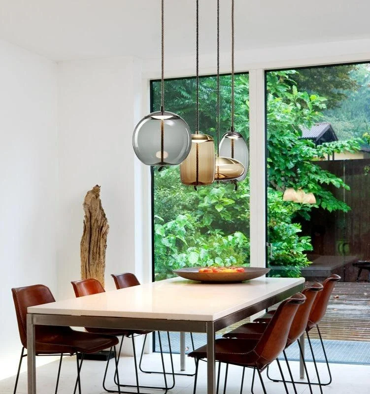 Homeko Rope & Glass Pendant Lights -