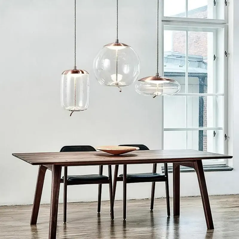 Homeko Rope Glass Pendant Lights
