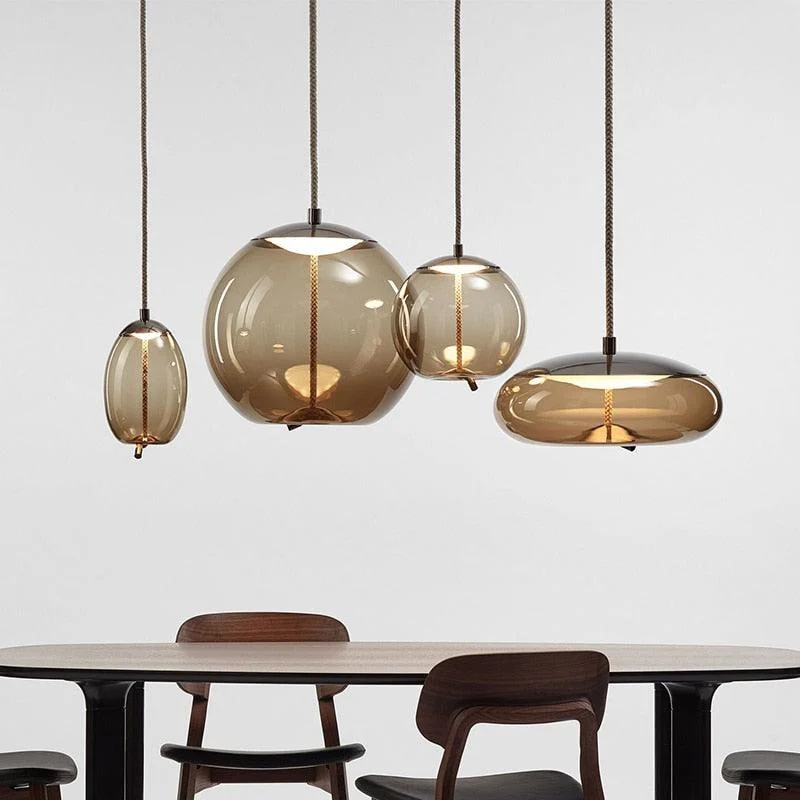 Homeko Rope & Glass Pendant Lights -