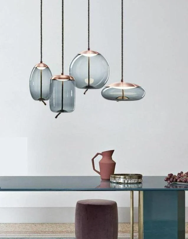 Homeko Rope & Glass Pendant Lights -