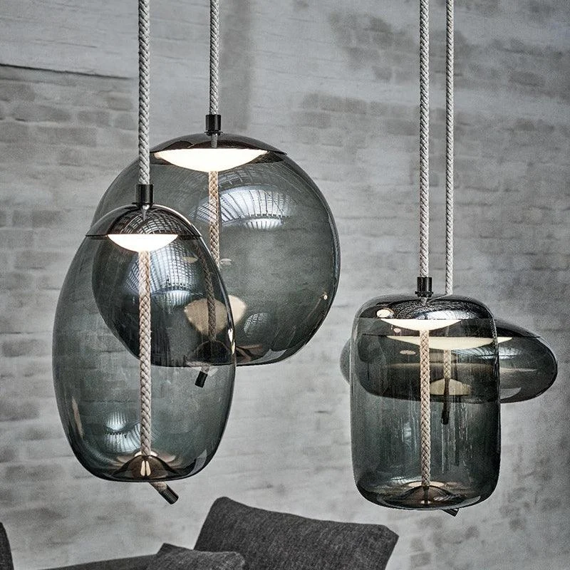 Homeko Rope & Glass Pendant Lights -