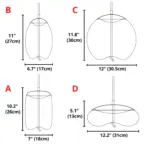 Homeko Rope Glass Pendant Lights