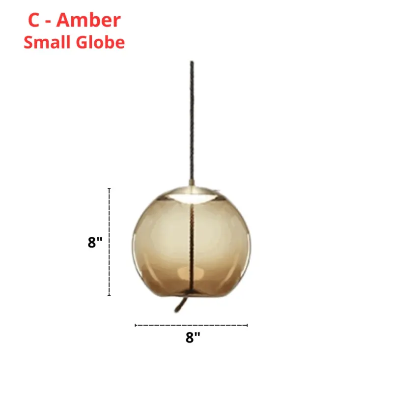 Homeko Rope Glass Pendant Lights