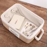 Homeko Rose Linen and Jute Storage Baskets