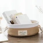 Homeko Rose Linen and Jute Storage Baskets