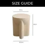 Homeko Round Abstract Side Table