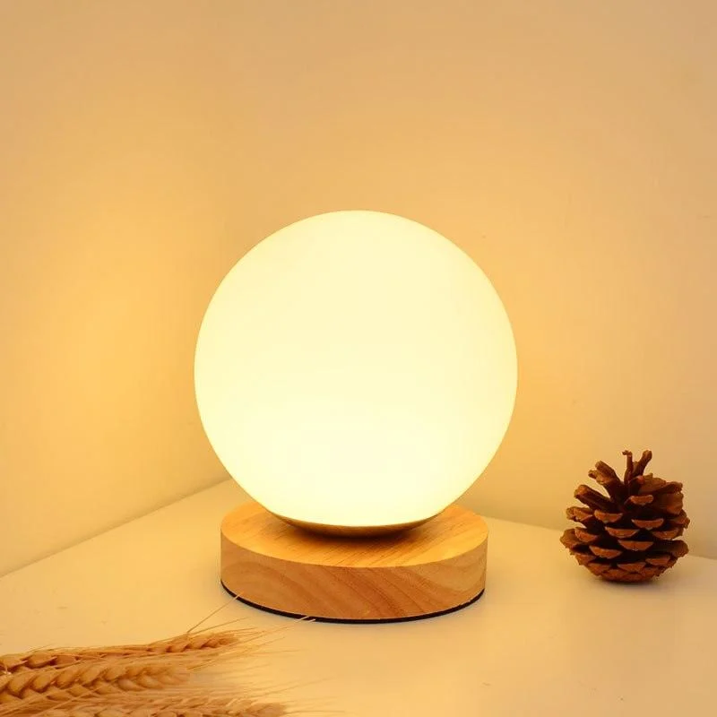 Homeko Round Glass Table Lamp -