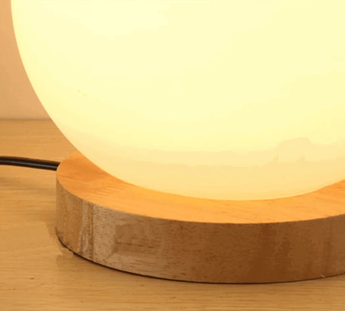 Homeko Round Glass Table Lamp -