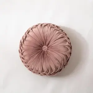 Homeko Ruffle Round Throw Pillow Cushions