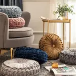 Homeko Ruffle Round Throw Pillow Cushions