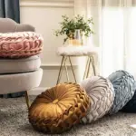 Homeko Ruffle Round Throw Pillow Cushions