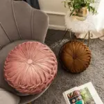 Homeko Ruffle Round Throw Pillow Cushions